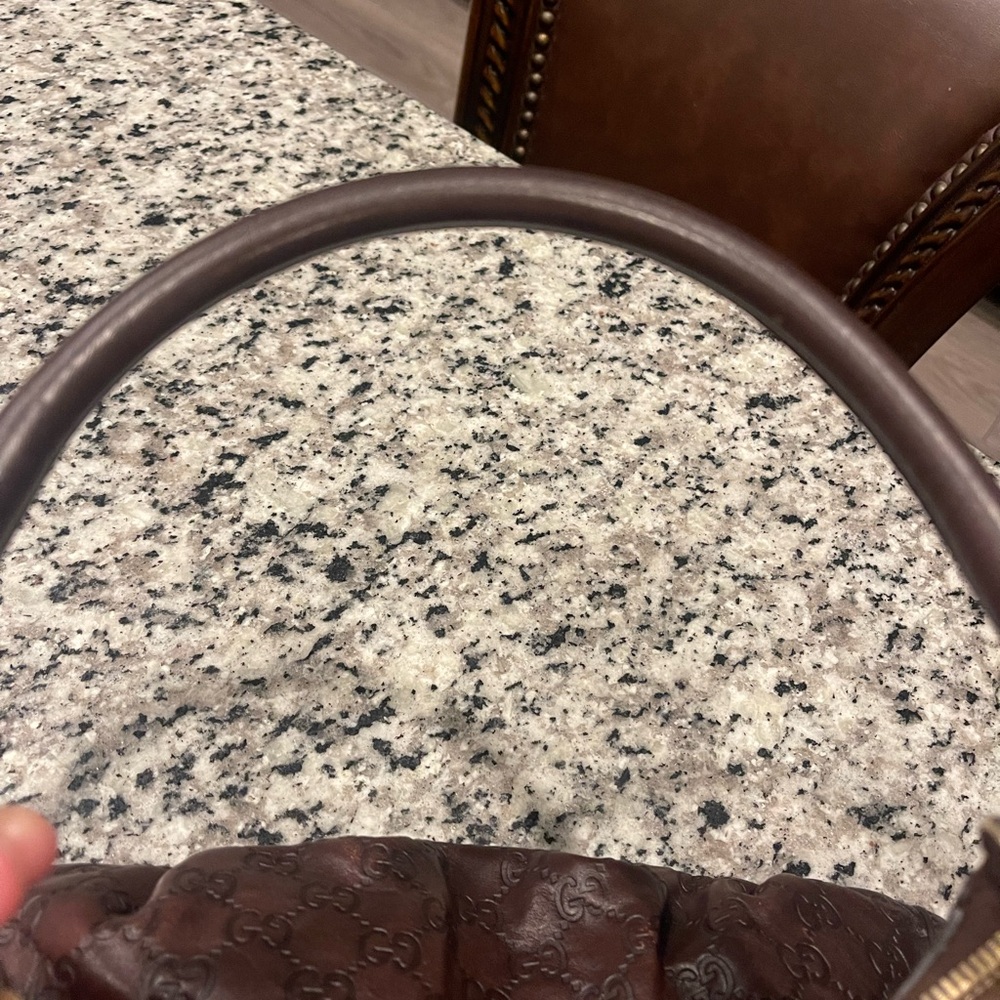 Gucci Dark Brown Leather Shoulder Bag and Wallet - Picture 7 of 16